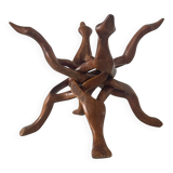 Modernist wooden sculpture