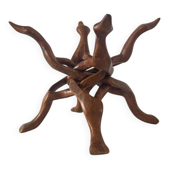 Modernist wooden sculpture