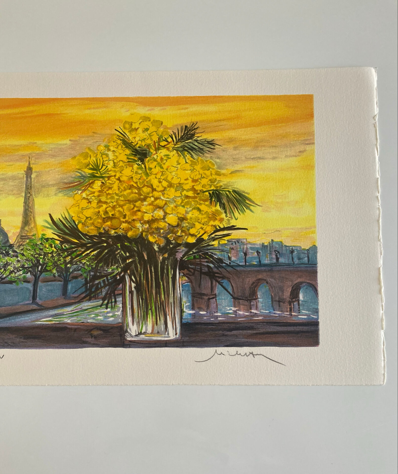 Lithographie originale numérotée et signée au crayon Michel Henry
