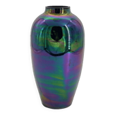 Vase vintage en céramique mercurisé
