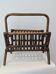 Vintage rattan magazine rack
