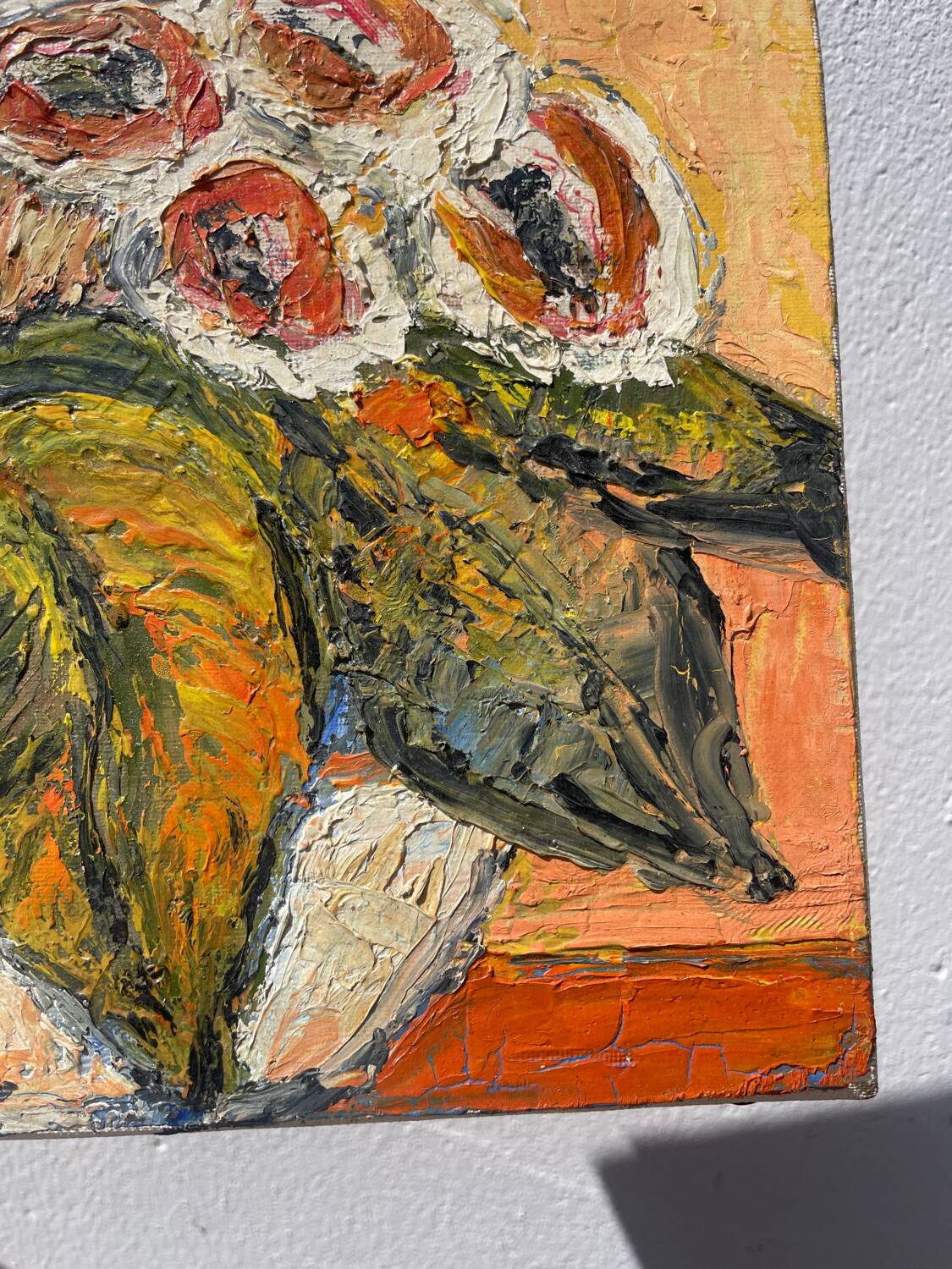 Bouquet of flowers oil on canvas painting