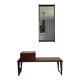 Scandinavian rosewood mirror and bench by Aksel Kjersgaard 60s