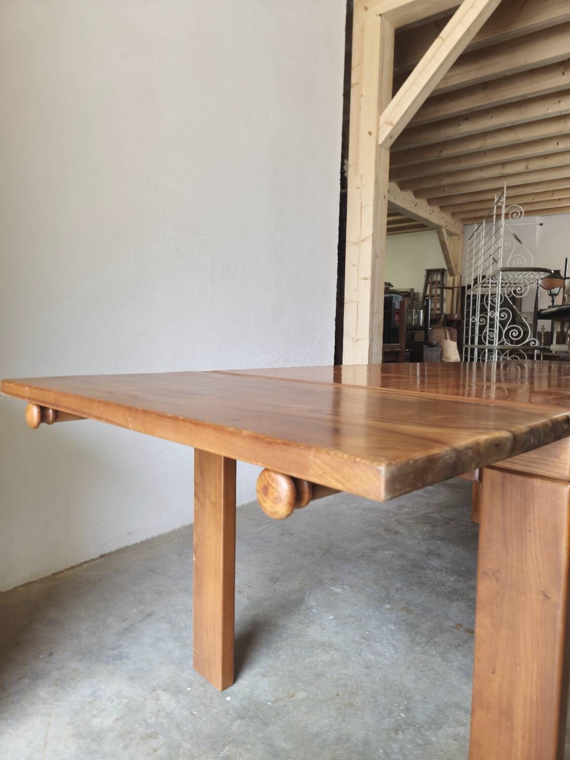 Dining room set table and 6 chairs Maison Regain in Elm