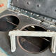 Enamelled cast iron wood stove and earthenware Mirus