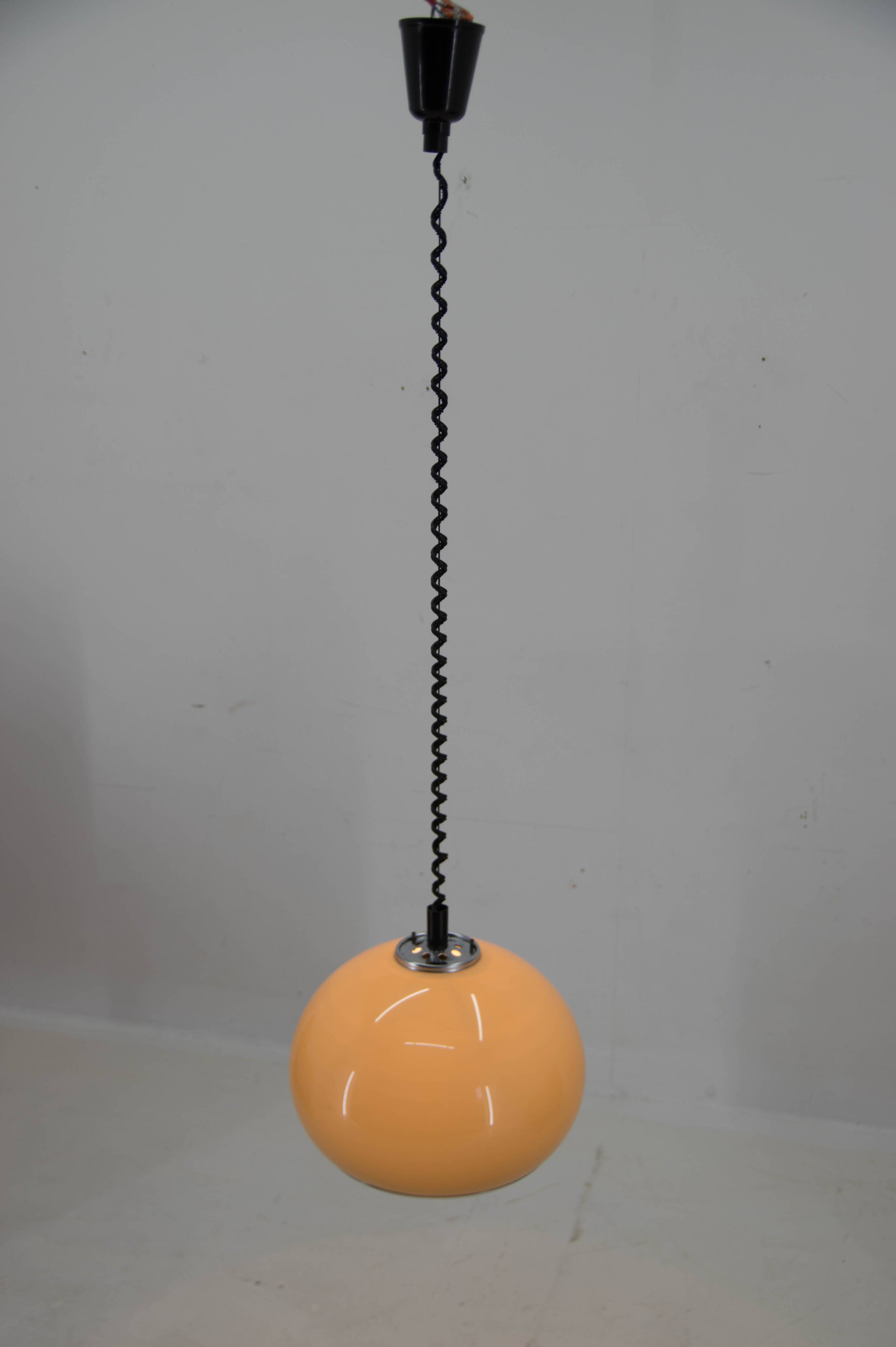 Vintage pendant light designed by Harvey Guzzini for Meblo, Italy, 1970s
