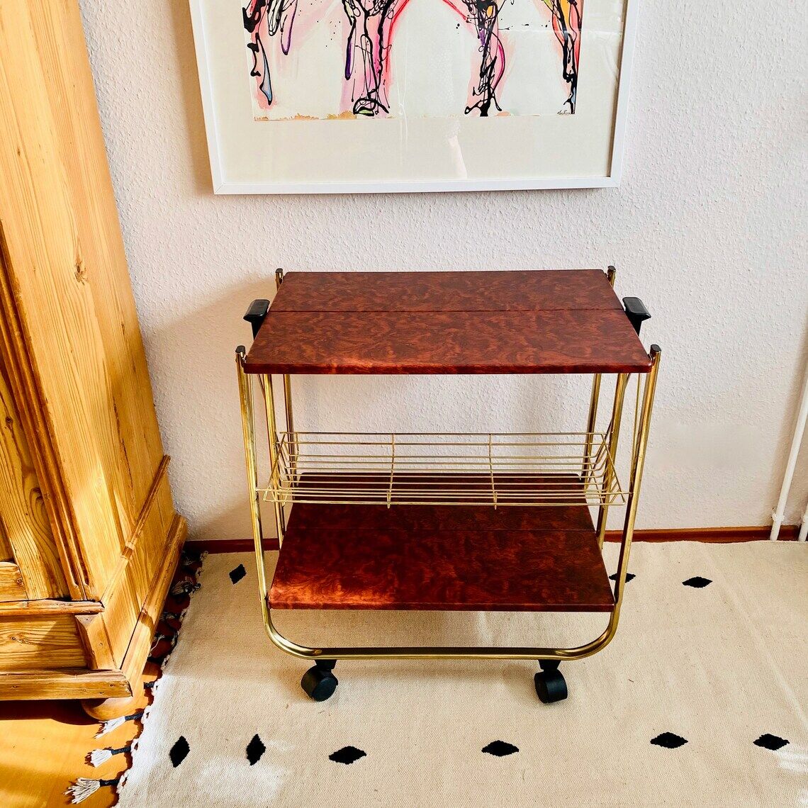 Vintage service cart