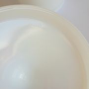 Old cotton bathroom pot in vintage opal year 1970