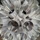 Space-age aluminum pendant light