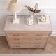 Vintage commode in bleached wood.