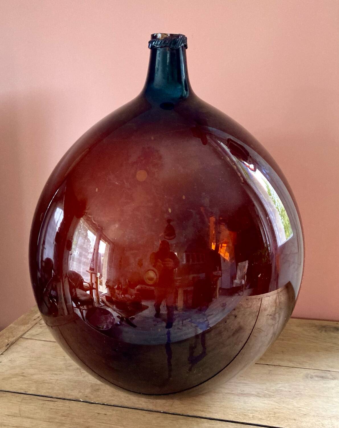 Amber antique demijohn 50L