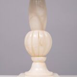 Paire de lampes de table grecques classiques en albâtre années 1970