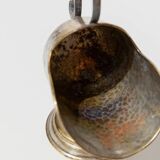 Argent Silver-Plated, Hand-Carved Footed Sugar Box with Dosing Spoon - Italian 1920s Retro Table Decor