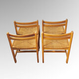 Set of 4 Asserbo chairs by Borge Mogensen for AB Karl Andersson & Soner 1960s
