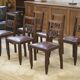 Ensemble de 6 chaises en chêne 1950’s
