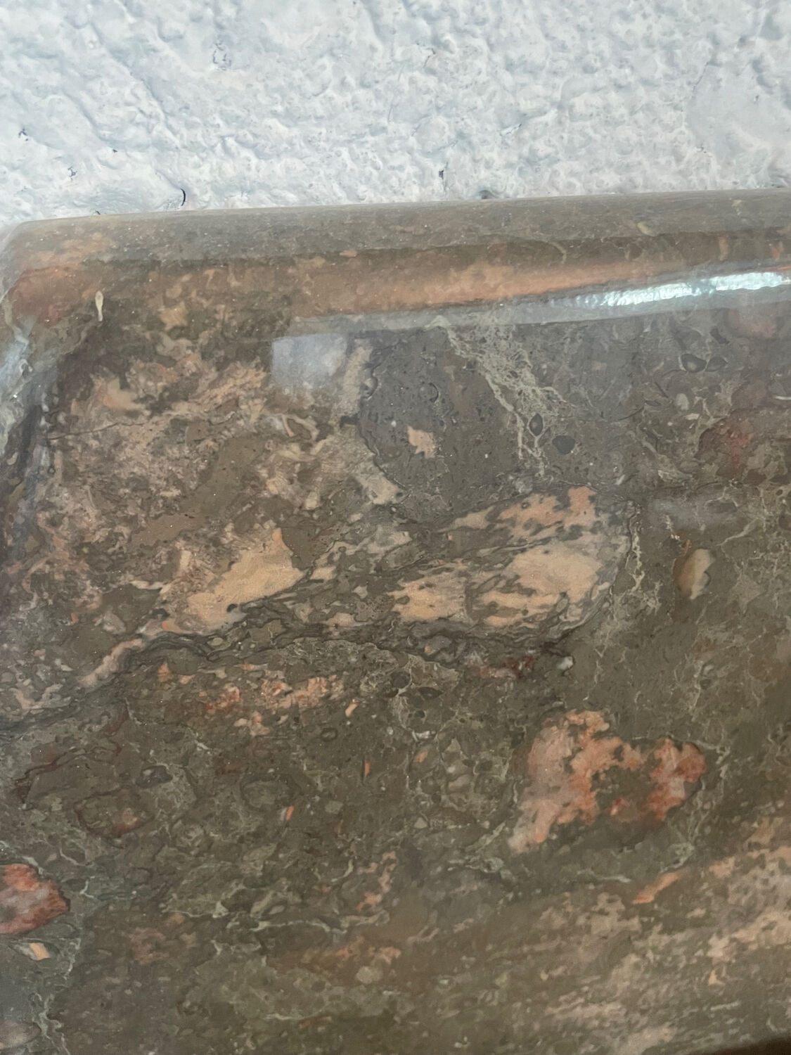 Brown marble coffee table