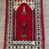 Vintage woven wool rug 130x80