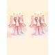 Blush Pink Murano Glass Selle Wall Sconces – A Pair