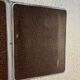 Vintage 1940s triptych barber mirror, bevelled chrome, snake imitation - 31 x
