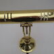 Desk/bank lamp, hinged gilded brass