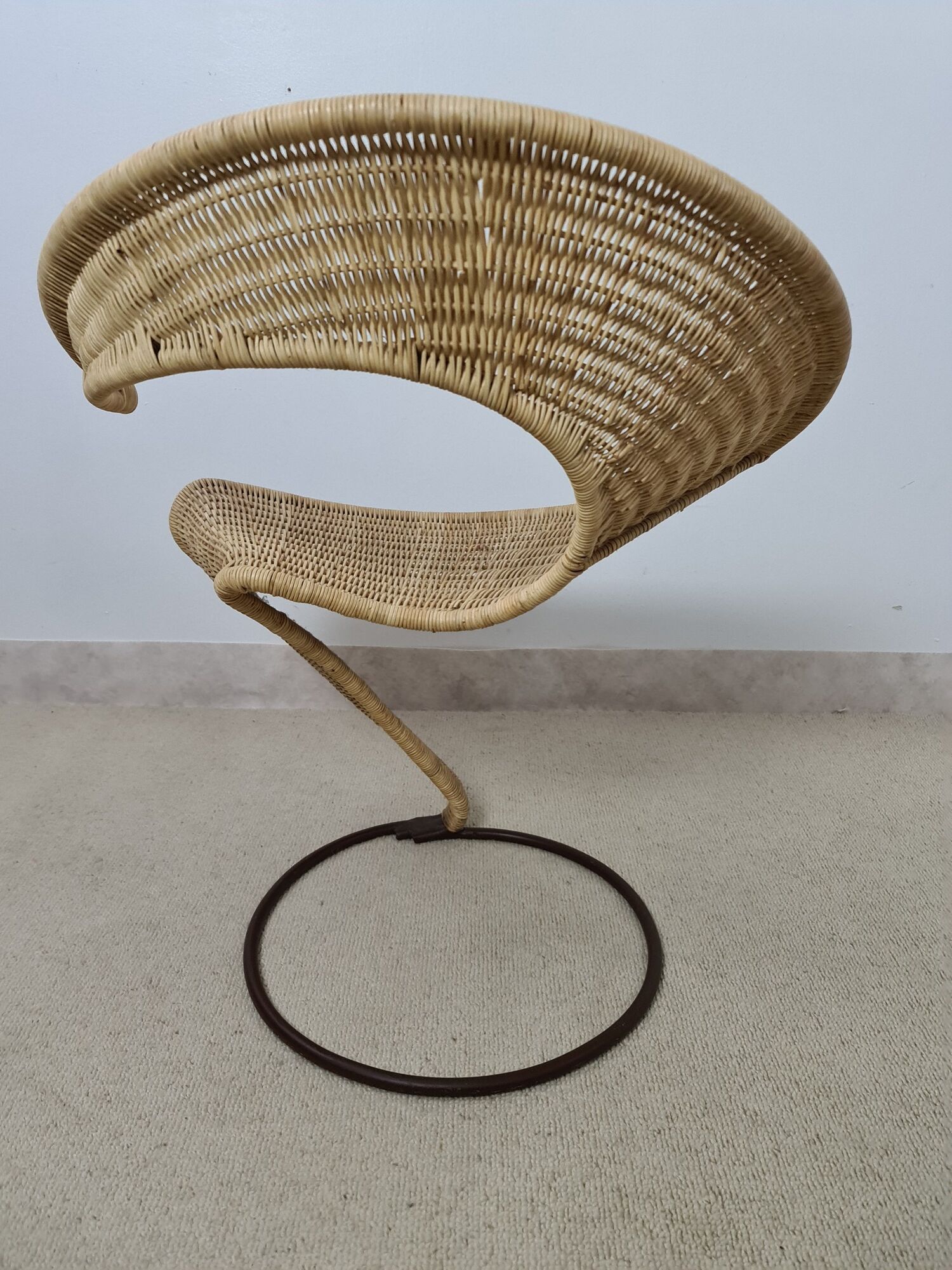 Zest wicker chair by François Liguori for the pescatore studio