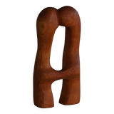 Decorative wooden sculpture "Love" by Ole Wettergren, Denmark, 2000s