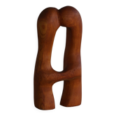 Decorative wooden sculpture "Love" by Ole Wettergren, Denmark, 2000s