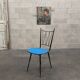 Chaise de cuisine Colette Gueden , vinyl bleu