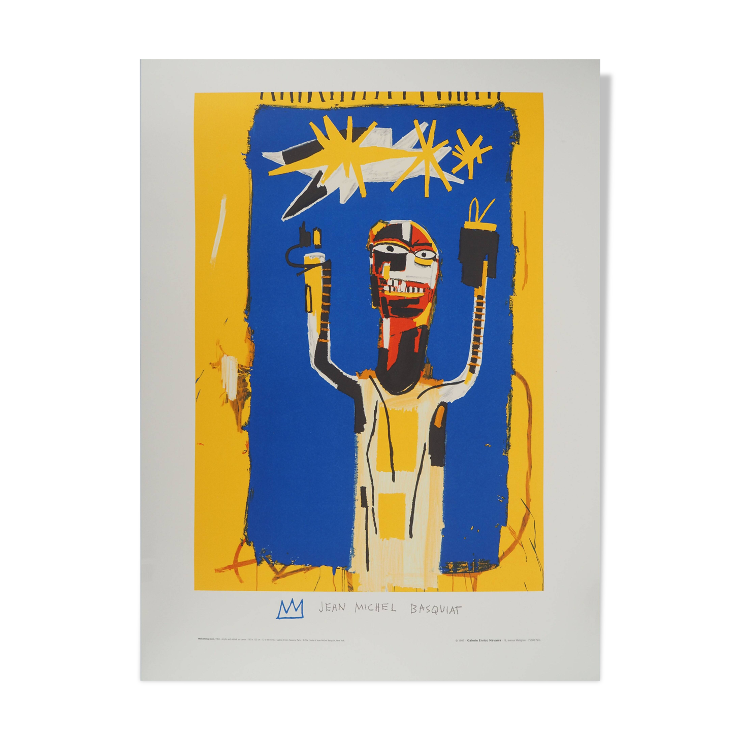Jean-Michel Basquiat: Welcome Sign, signed lithograph