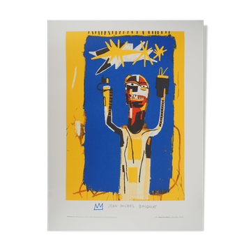 Jean-Michel Basquiat : Signe de bienvenue, lithographie signée