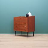 Coiffeuse en teck, design scandinave, années 1960, fabriquée par SW Finland