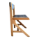 Vintage multicolour Bauhaus-style wooden chair