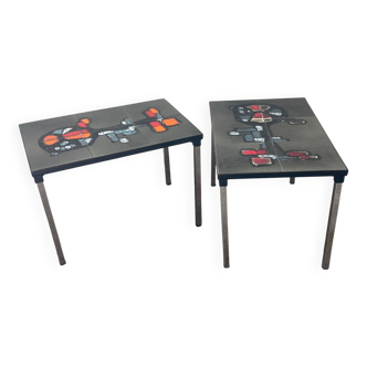 2 tables d’appoint Belarti, années 60