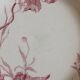 4 plates in iron earth opaque poppies, from Gien