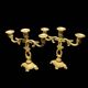 Pair of brass candlesticks