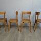 Set of 4 chairs bistros 50s /60