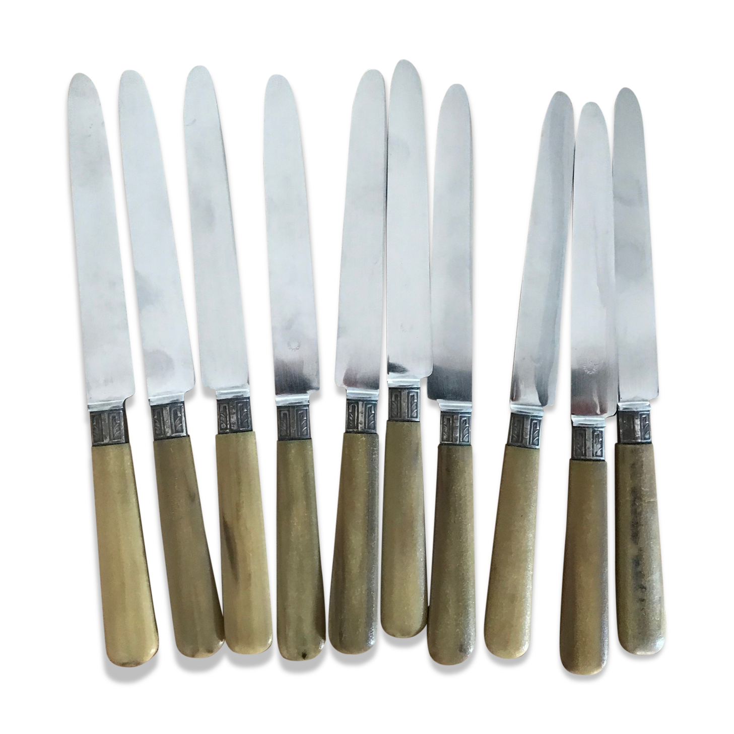 Set of 10 vintage knives