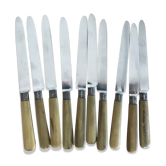 Set of 10 vintage knives