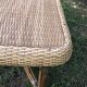 Rattan and wicker table