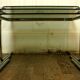 Tables in chrome metal and smoked glass 1970