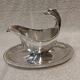 Beautiful silver-plated gravy boat by Christofle Malmaison, Eagle