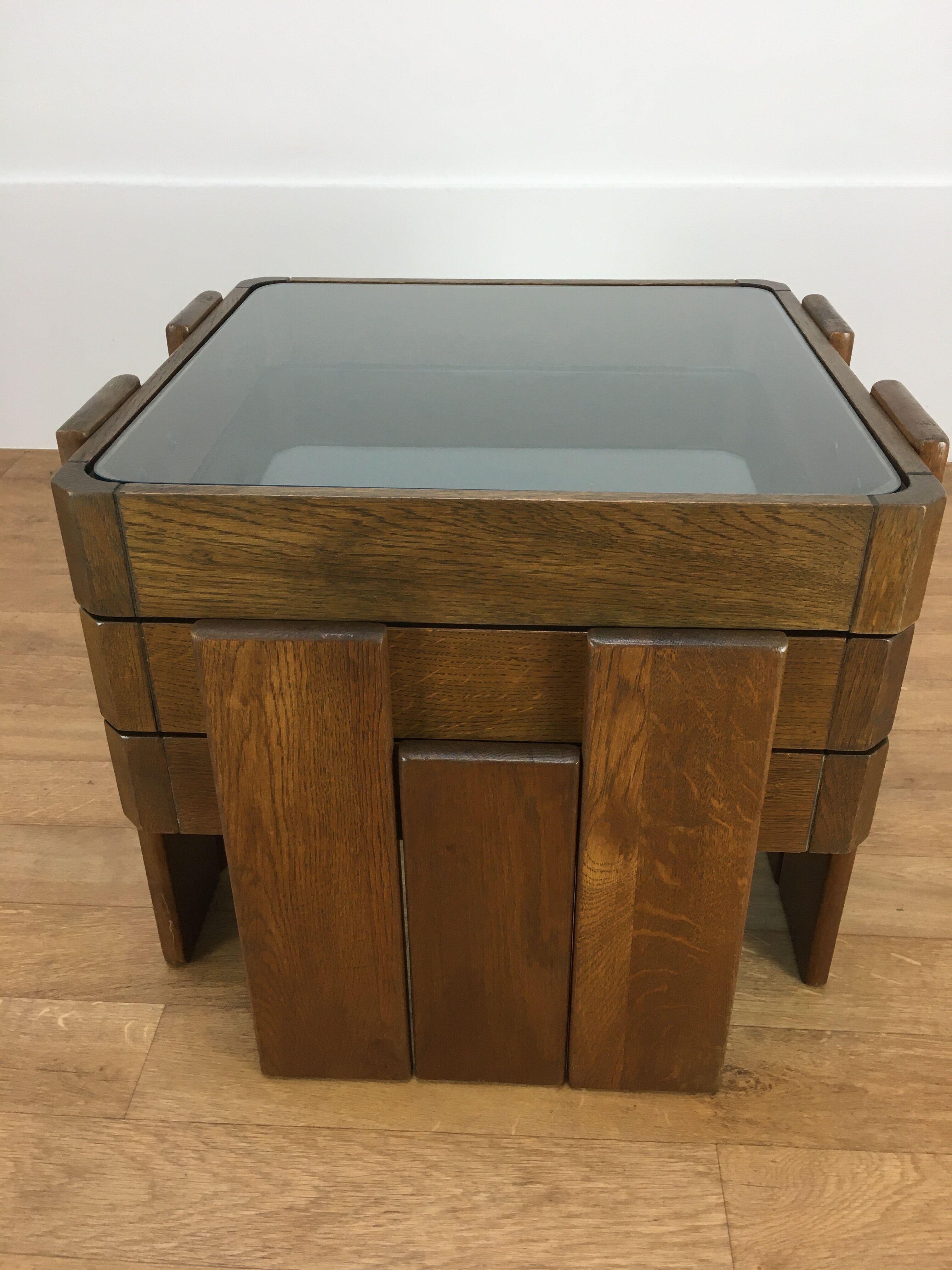 3 trundle tables by Gianfranco Frattini 1960, Italian design