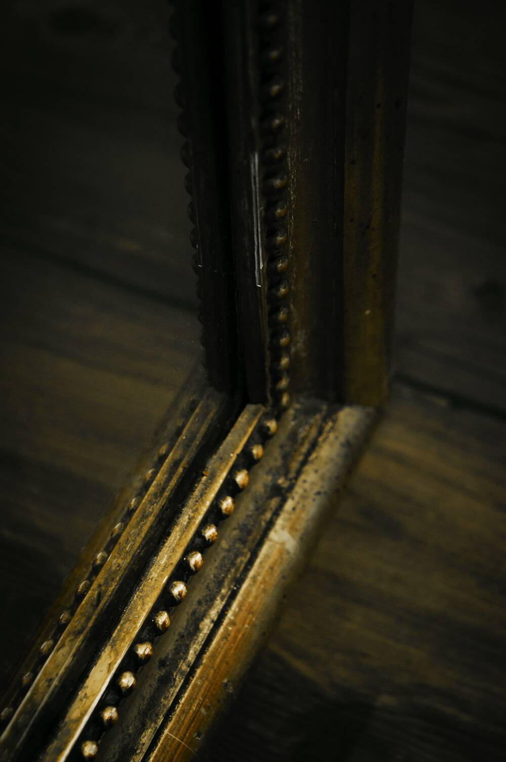 Louis-philippe mirror in golden wood