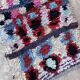 Tapis Marocain Boucherouite coloré   - 77 x 173 cm