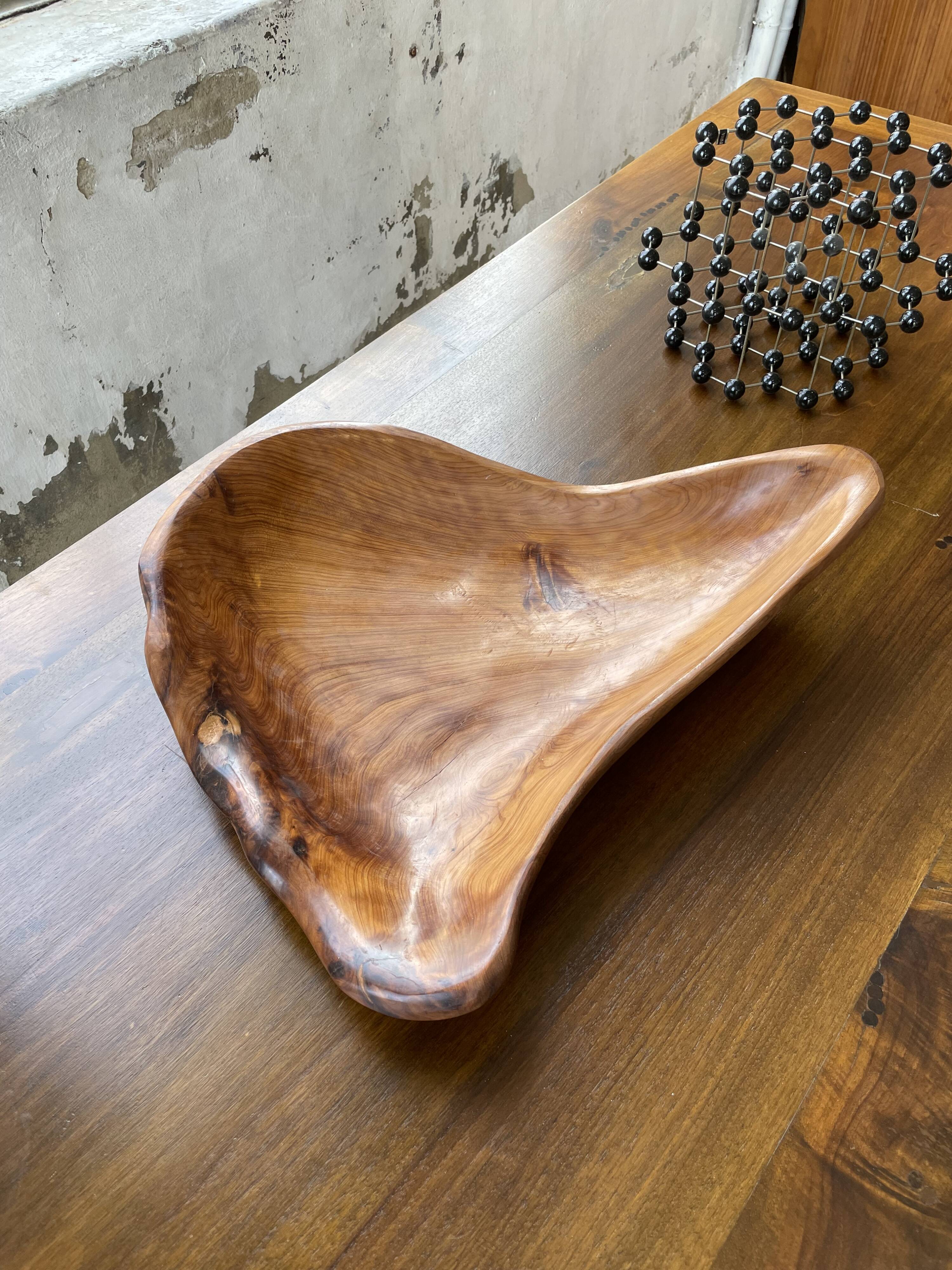 XL thuja root wooden dish
