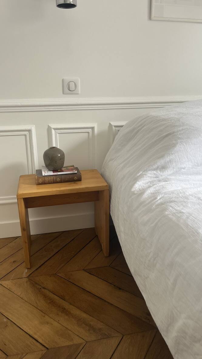 Pair of stools or bedside tables by Charlotte Perriand.