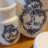 Apothecary pots in opaline