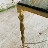 Coffee table in green marble and brass circa 50/60