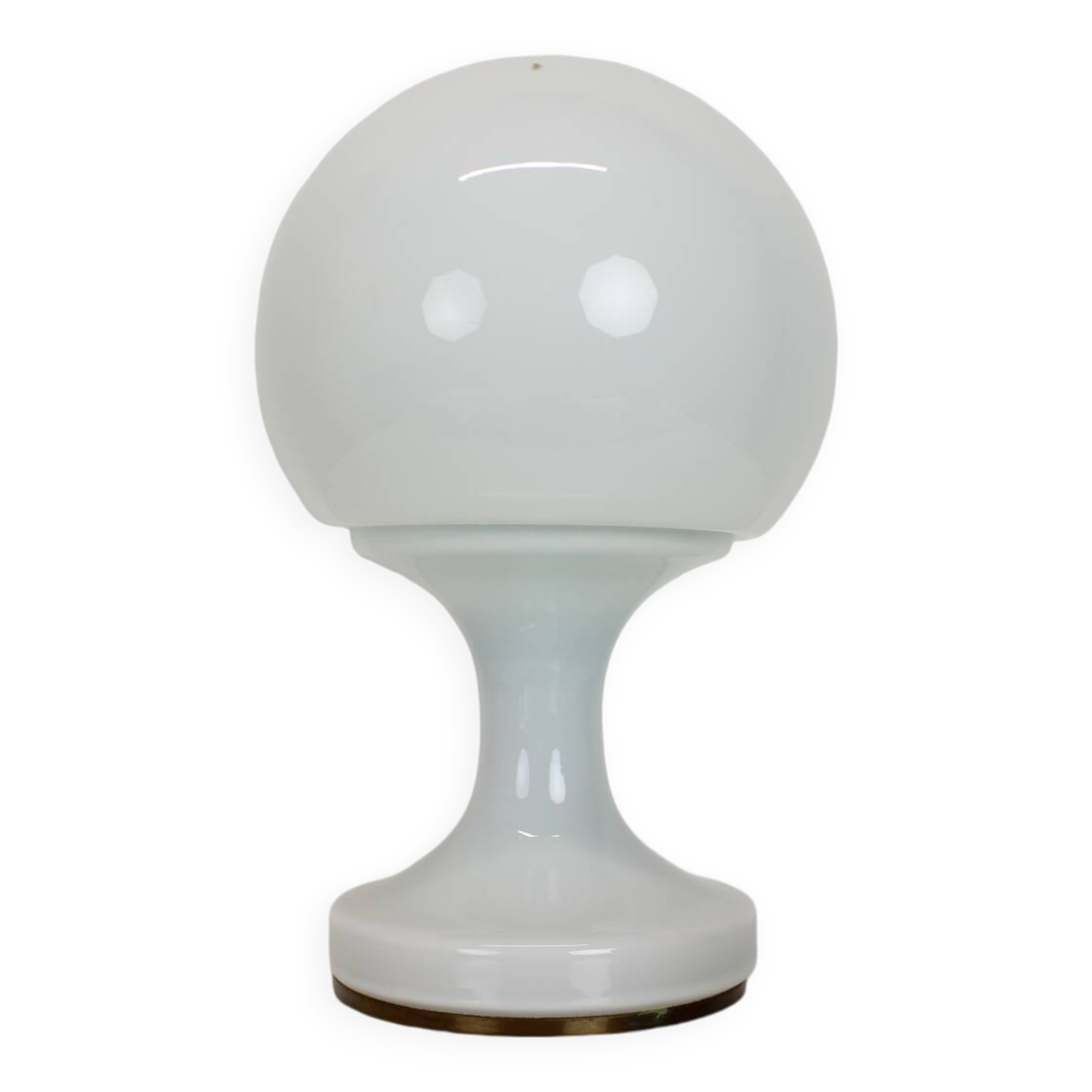 All Glass Table Lamp by Valasske Mezirici, 1960s, Czechoslovakia