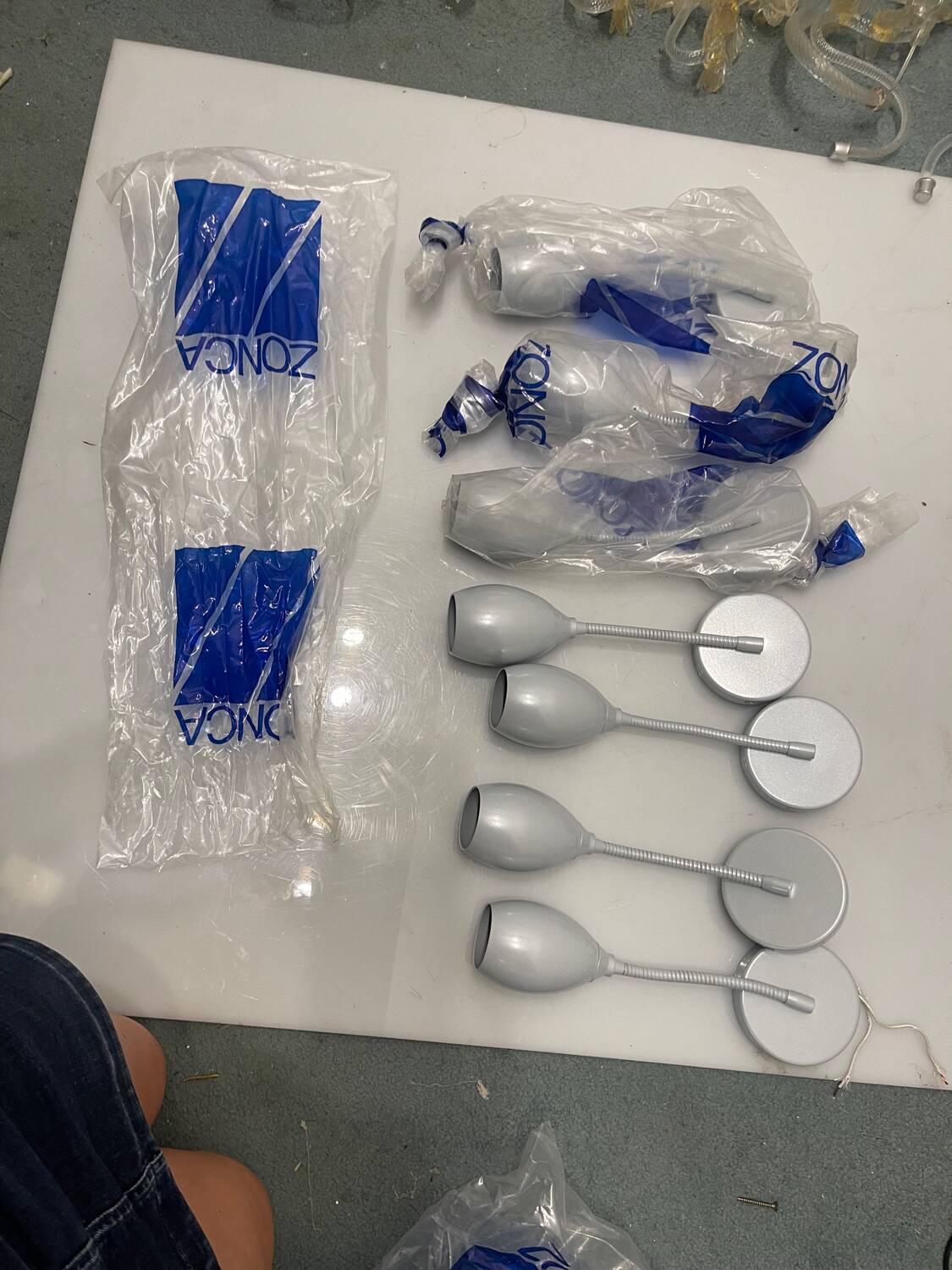 Set of 7 Zonca Adjustable Metal Wall lights